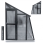 Preview: Vario Stahl Anlehngewächshaus Casa 6 Nörpelglas BxL 152x601cm 9,1m² Anthrazit